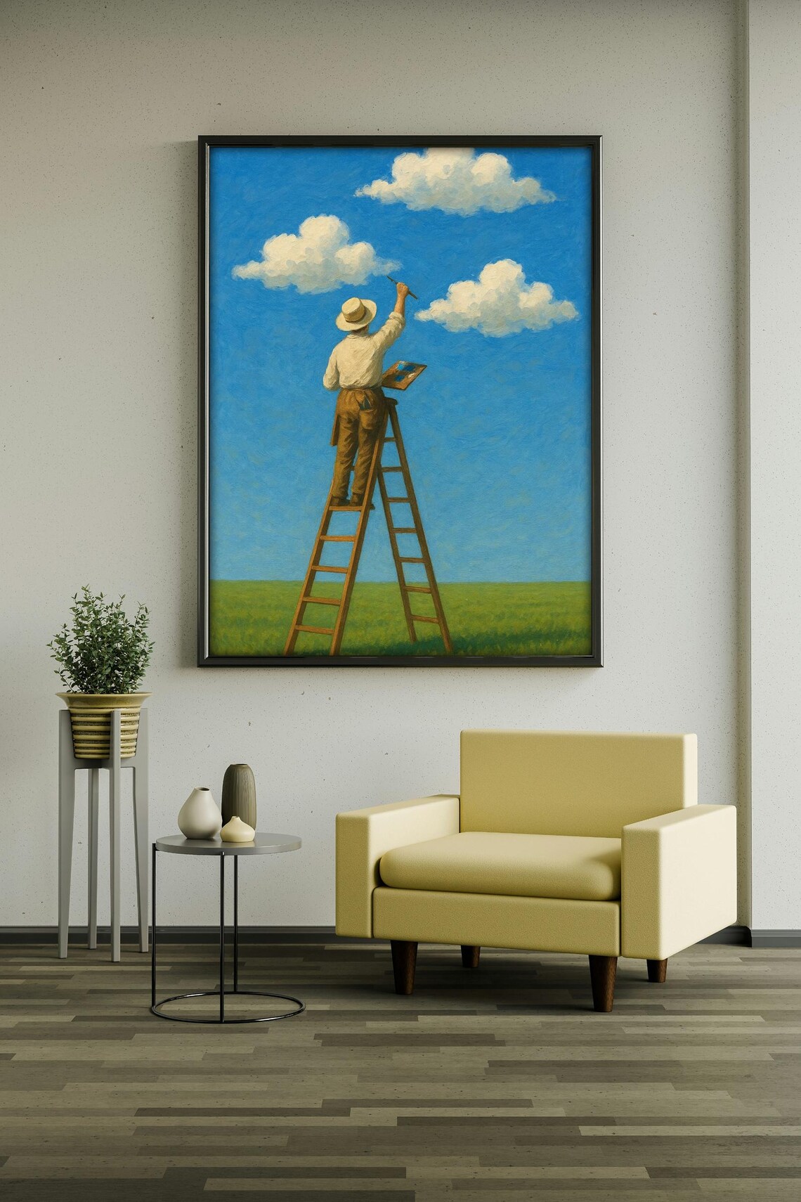 Painting The Sky, Whimsical Cloud Art - Image 2