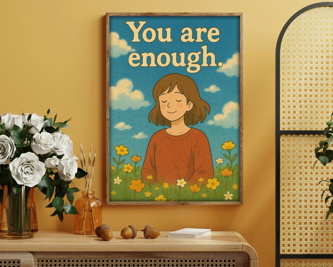 You Are Enough - Motivational Typography Art - Image 4
