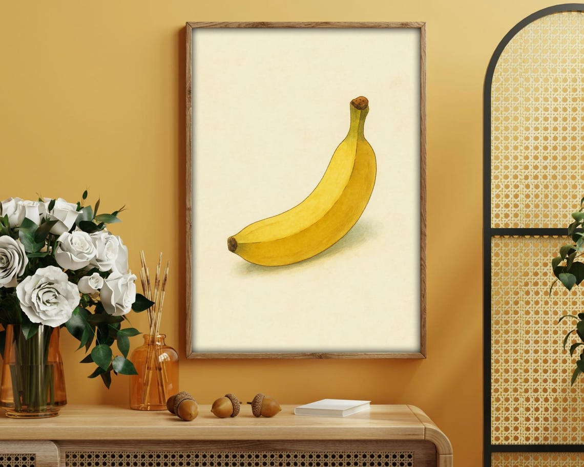Banana Fruit Art Print - Image 3
