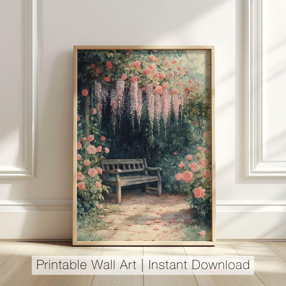 Flower Garden Cottagecore Vintage Floral Art Print