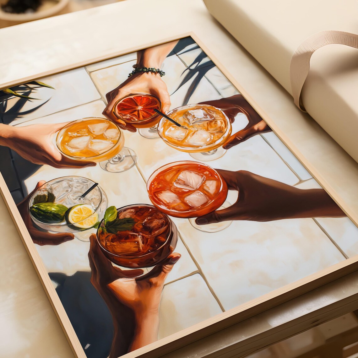 Cocktail Art Print, Trendy Bar Cart Kitchen Decor - Image 7