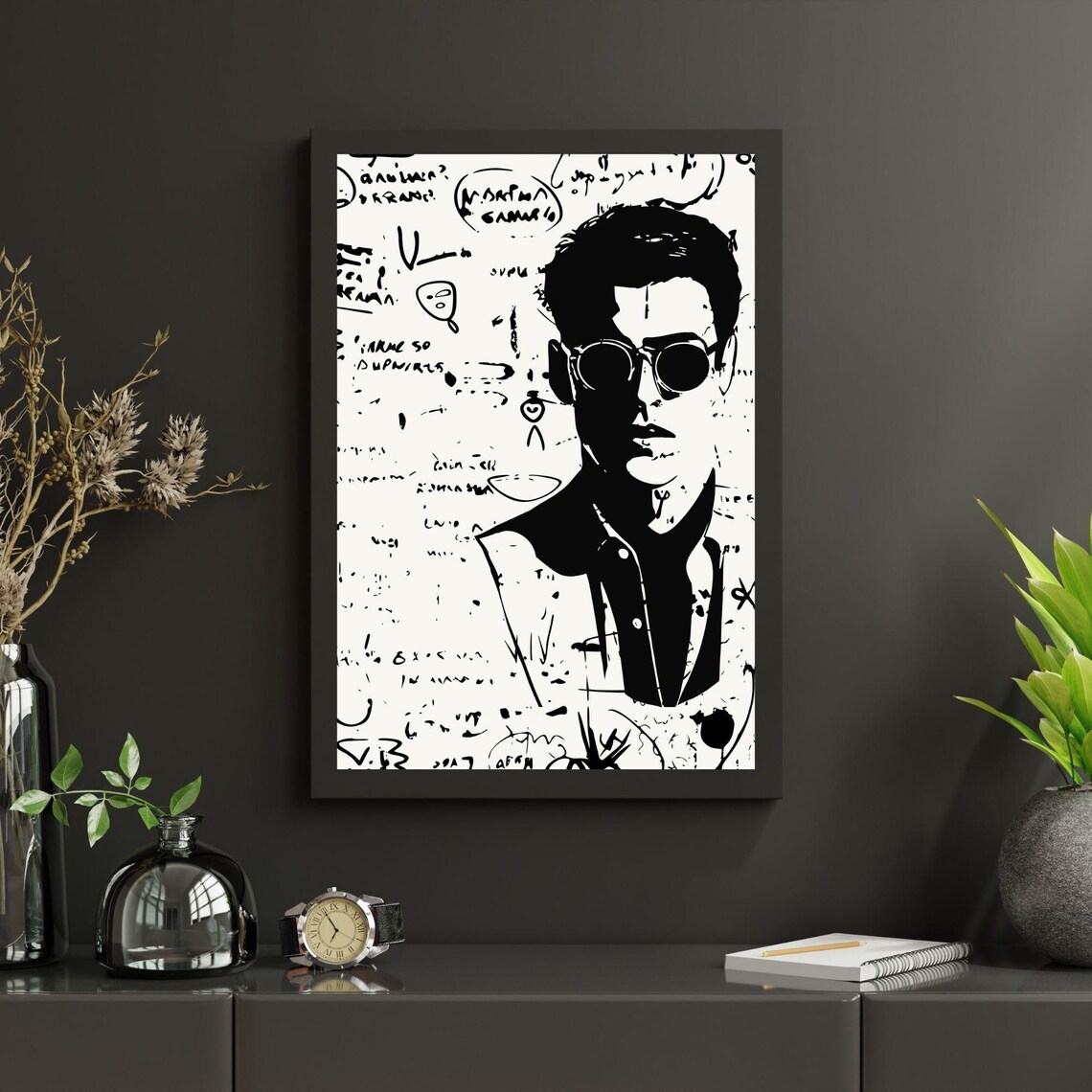 Bold Masculinity Abstract Style Masculine Art Print - Image 3