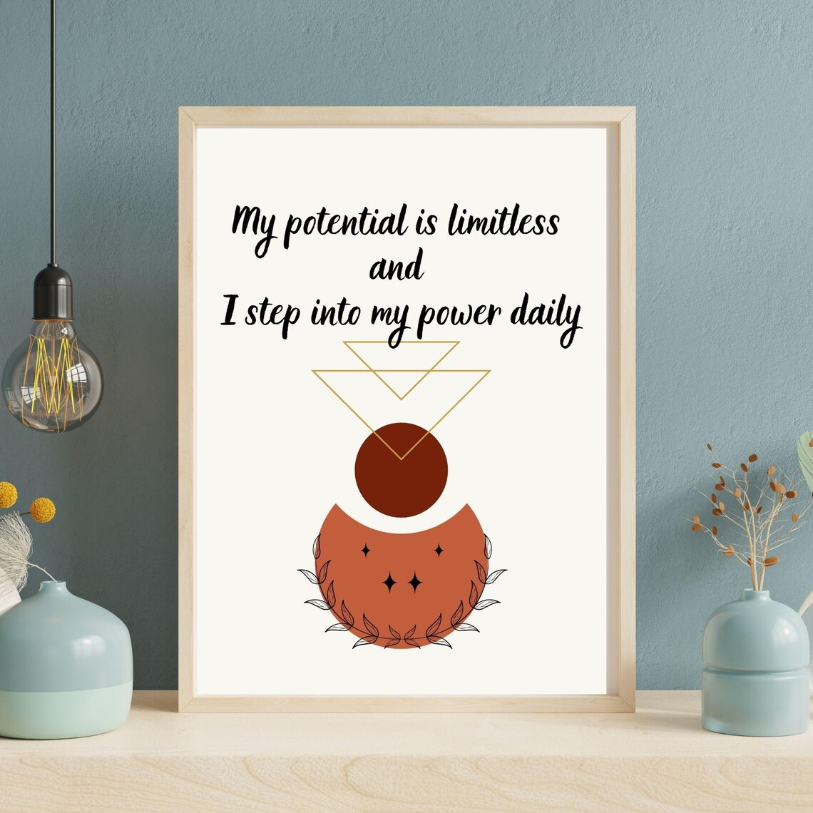 My Potential Is Limitless Boho Motivation Art Print - Image 7