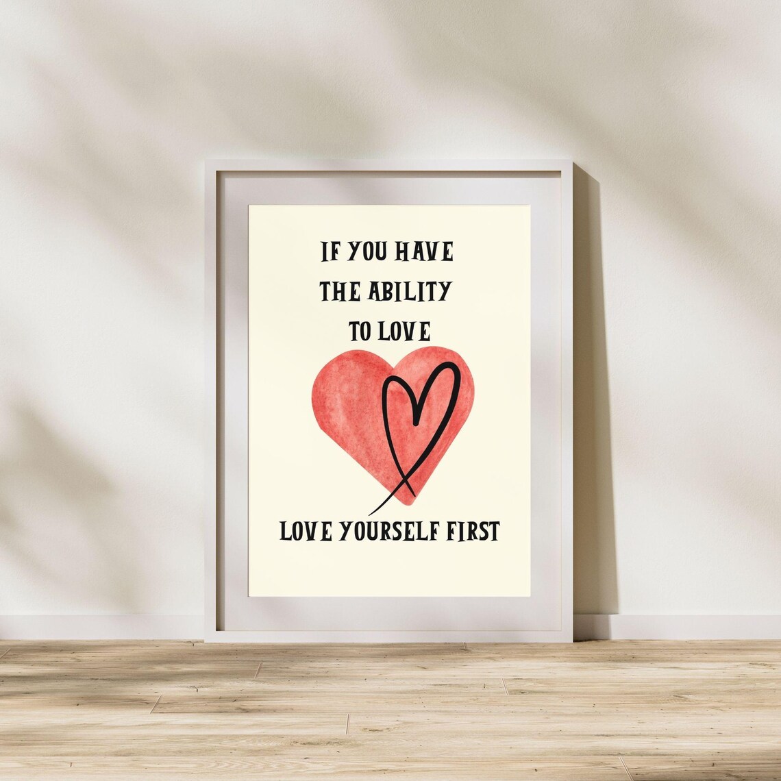 Love Yourself First, Minimalist Motivation Quote - Image 2