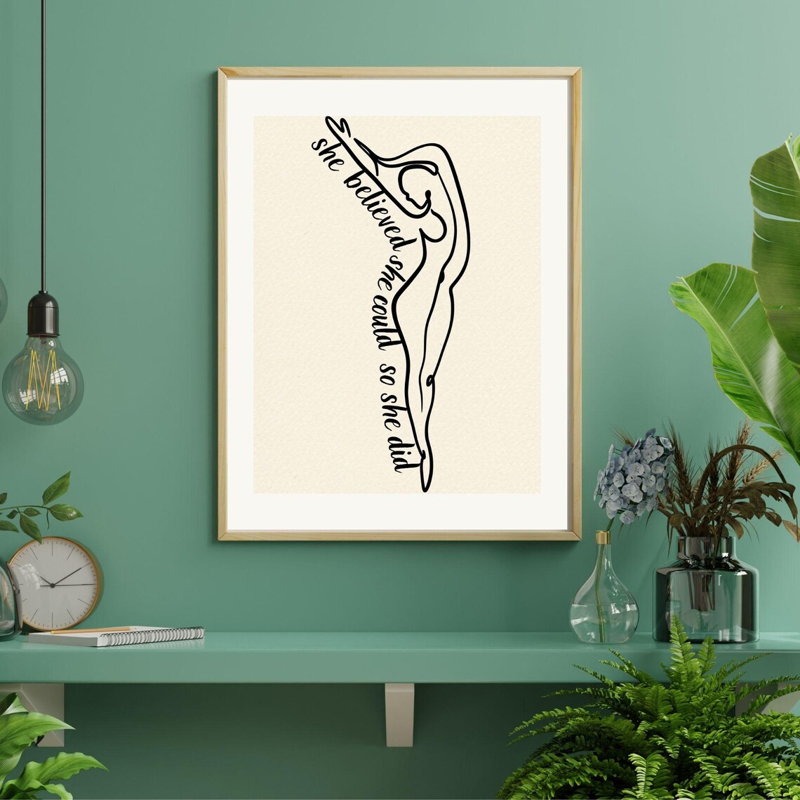 She Believed She Could So She Did, Feminine Art - Image 3
