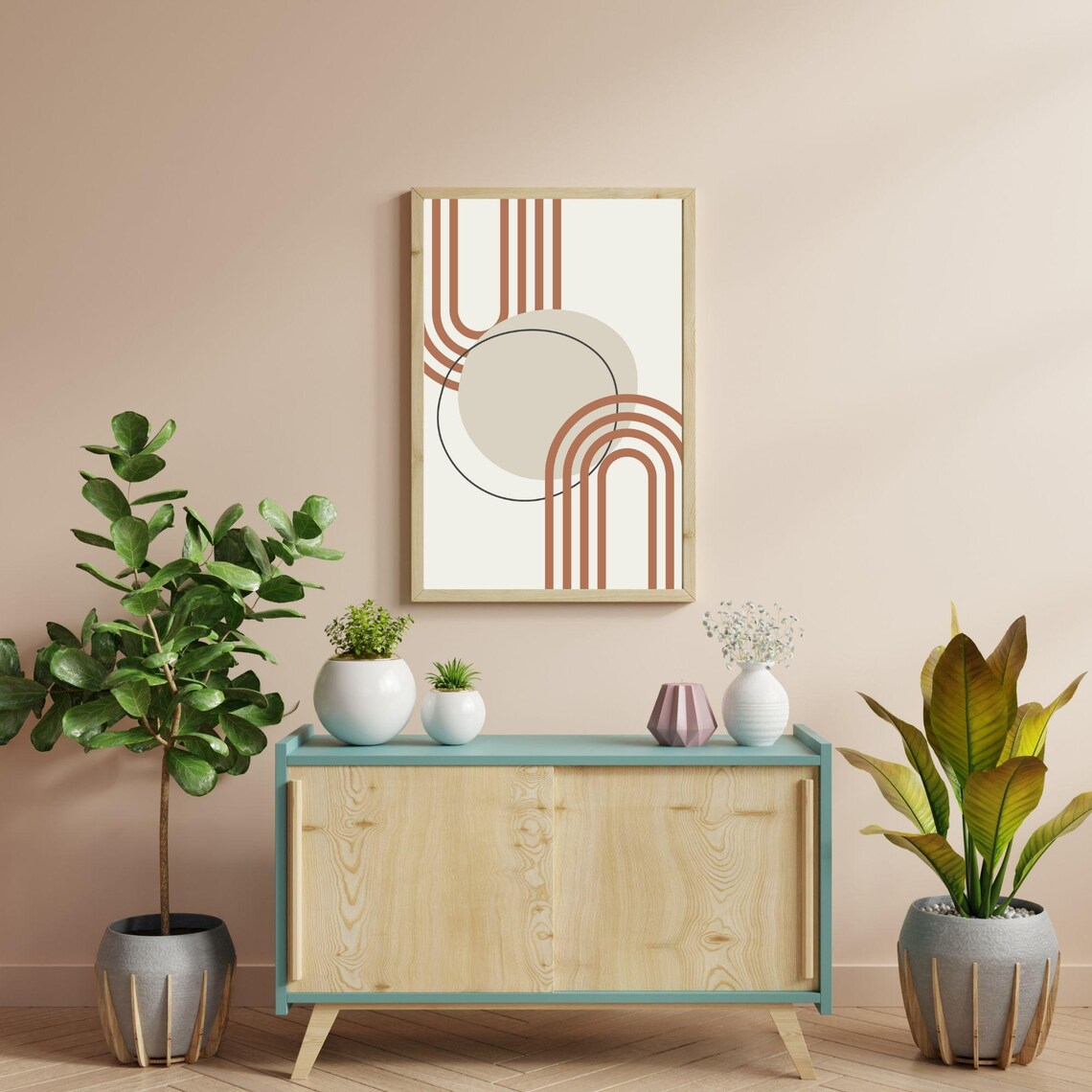 Boho Abstract Shapes, Minimalist Geometric Design - Image 3
