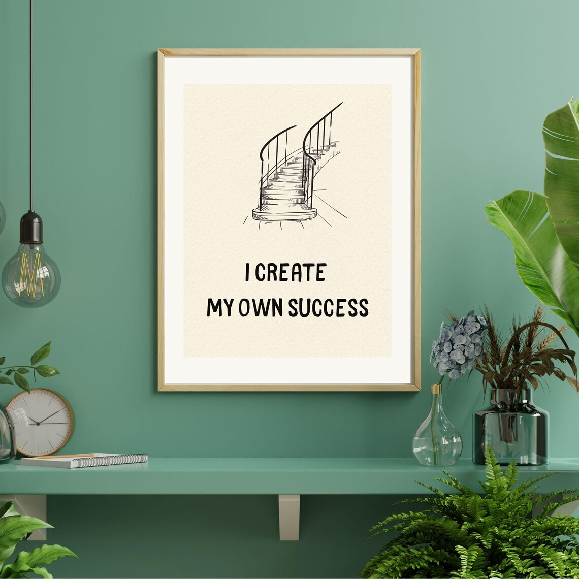 I Create My Own Success Motivational Poster - Image 3