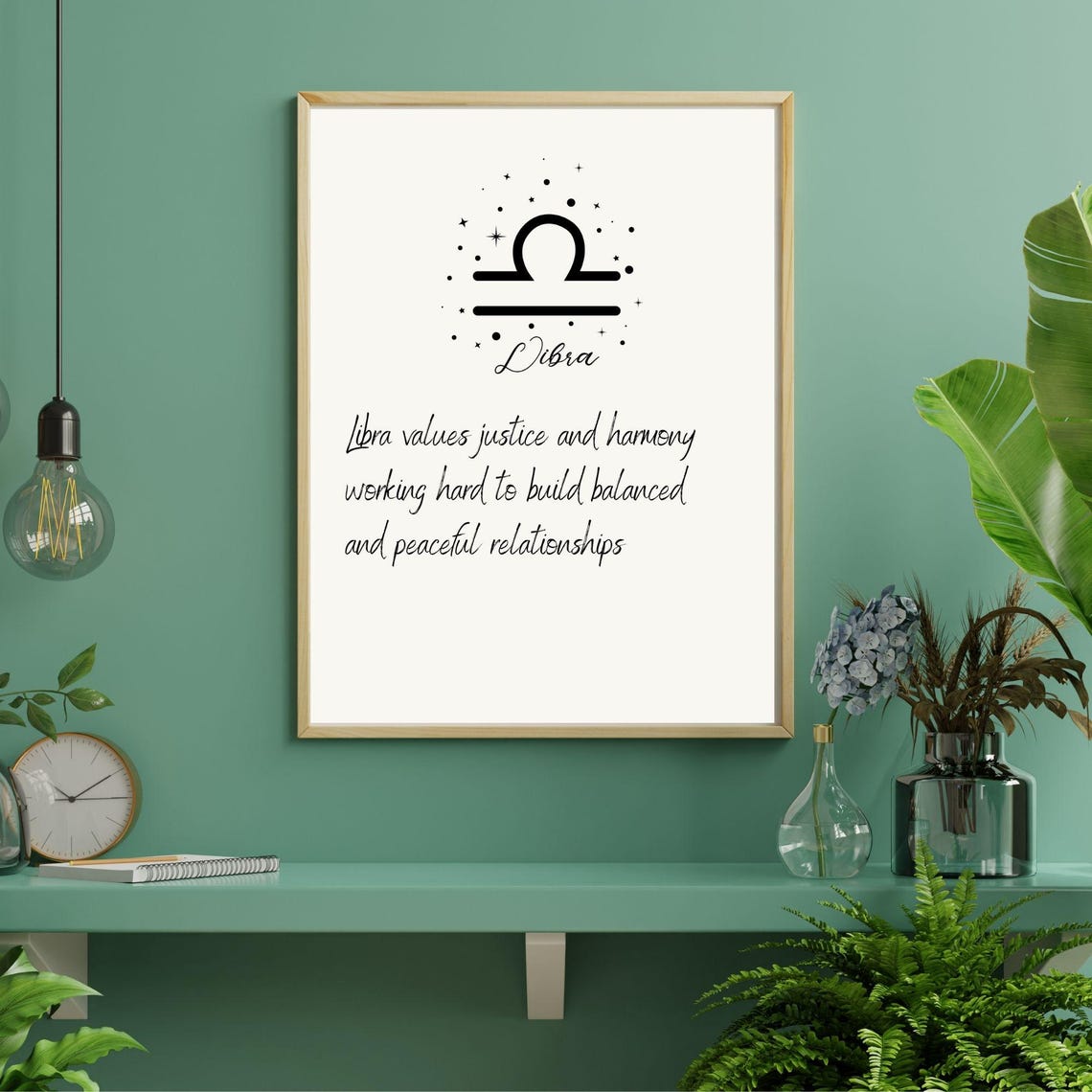Libra Zodiac Sign, Minimalist Art Print - Image 3