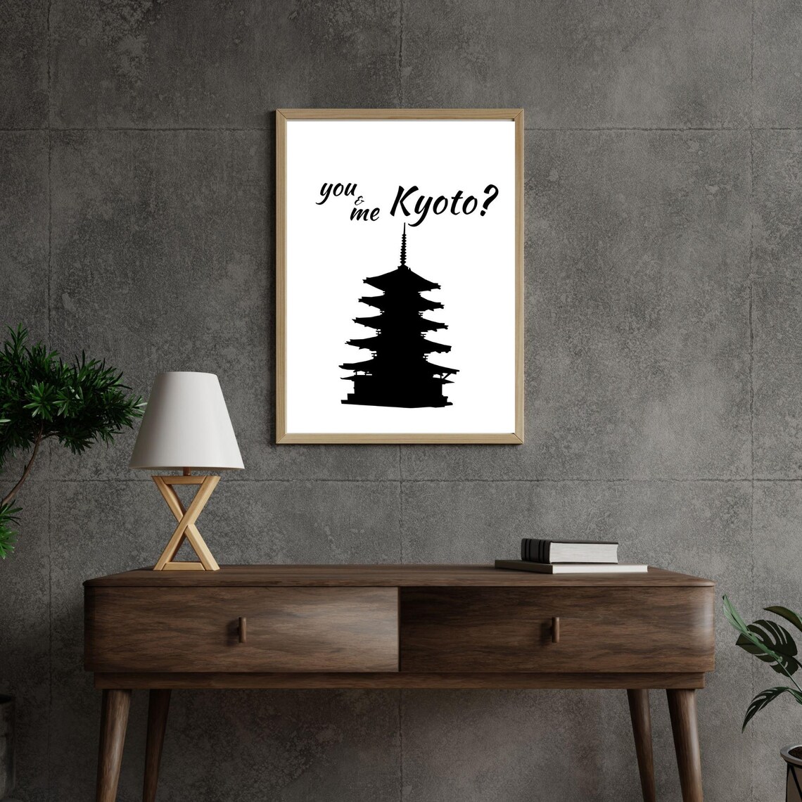 You And Me Kyoto Romantic Minimalist Art Print - Image 6