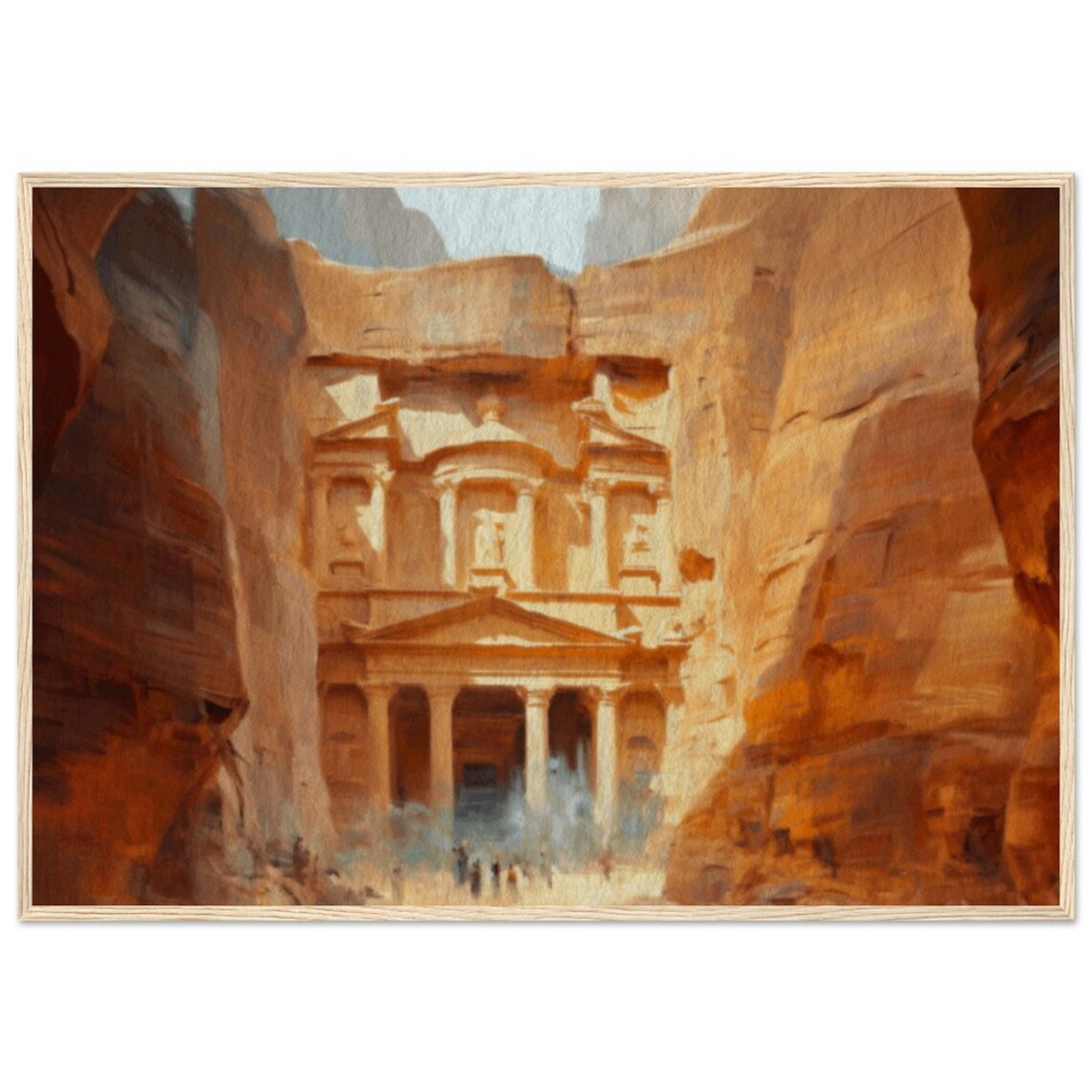 Petra Travel Poster, Living Room Wall Decor