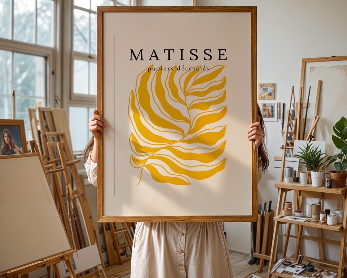 Matisse Poster Henri Matisse Print Matisse Cut Outs Wall Art Minimalist Poster Wall Decor Living Room - Image 2