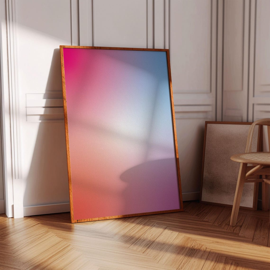 Pink Purple Blue Aura Gradient Abstract Spiritual Energy Poster