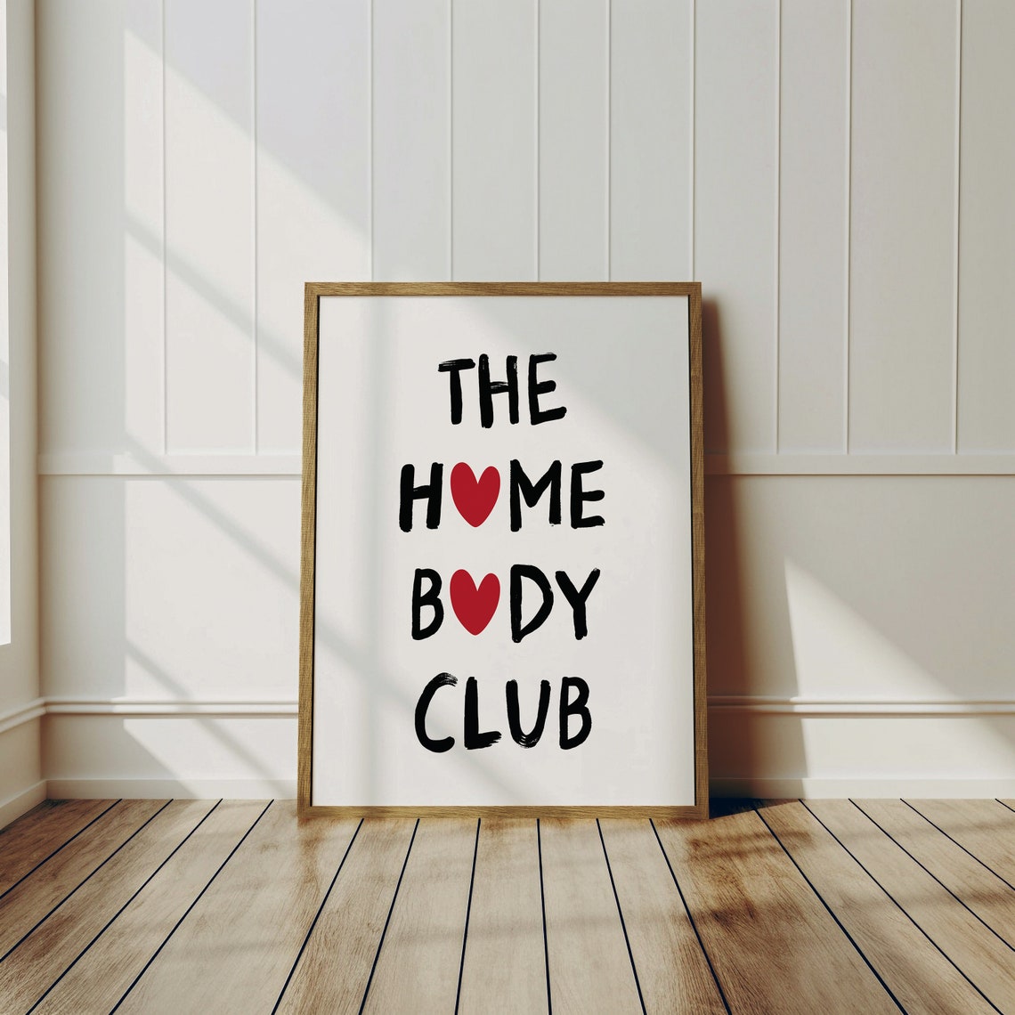 The Homebody Club Print Homebody Club Wall Art Cute Apartment Minimalist Wall Art Trendy Gifts For Introverts Indie Room Decor - Image 3