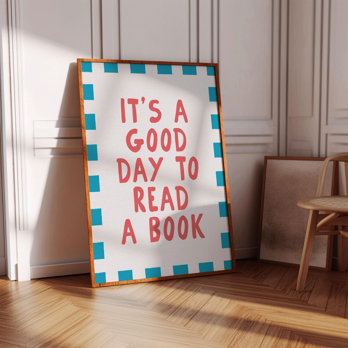 It's A Good Day To Read Art Print, Minimalist