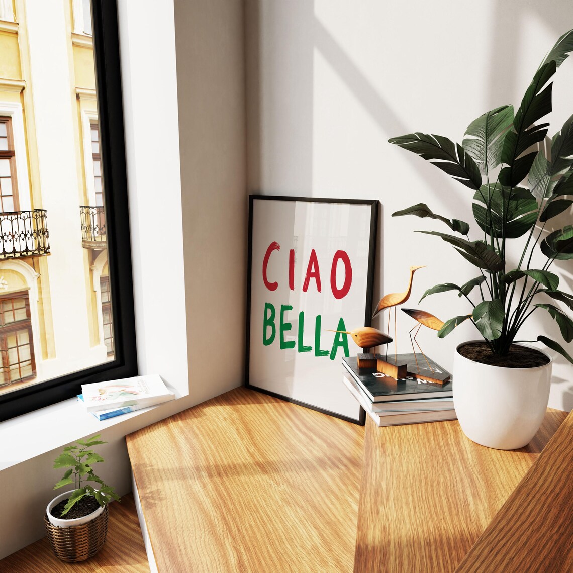 Ciao Print Ciao Wall Art Retro Vintage Wall Poster Maximalist Italy Funky Art Bar Cart Art Italian Quote Wall Art Ciao Bella Prints Sign - Image 2