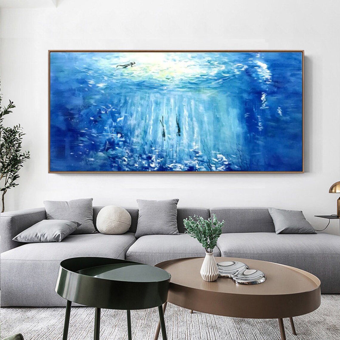 Deep Sea Exploration Oil Painting Art Print - Image 3