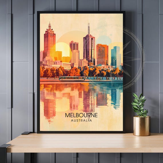 Melbourne Poster Australia Wall
