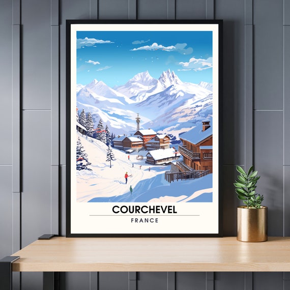 Courchevel Poster Printing Art Print