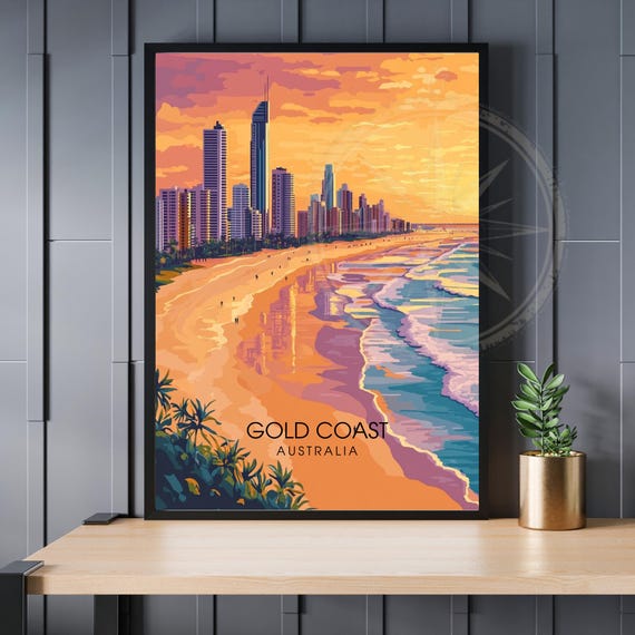 Gold Coast Poster Australia Wall