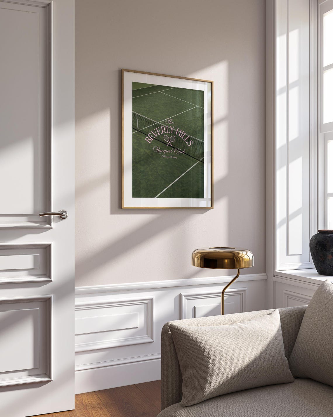 Beverly Hills Racquet Club Poster Tennis Art Country Club Aesthetic Green Trendy Wall Art Coquette Prints Cool Apartment Decor - Image 5