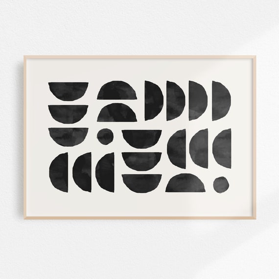 Black Abstract Art Minimalist Wall Art Neutral Wall Art Abstract Art Print Minimalist Print Living Room Wall Art