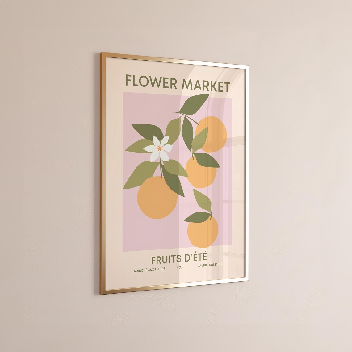 Flower Market Fruits Dete Orange Citrus French Kitchen Art Poster - Image 3
