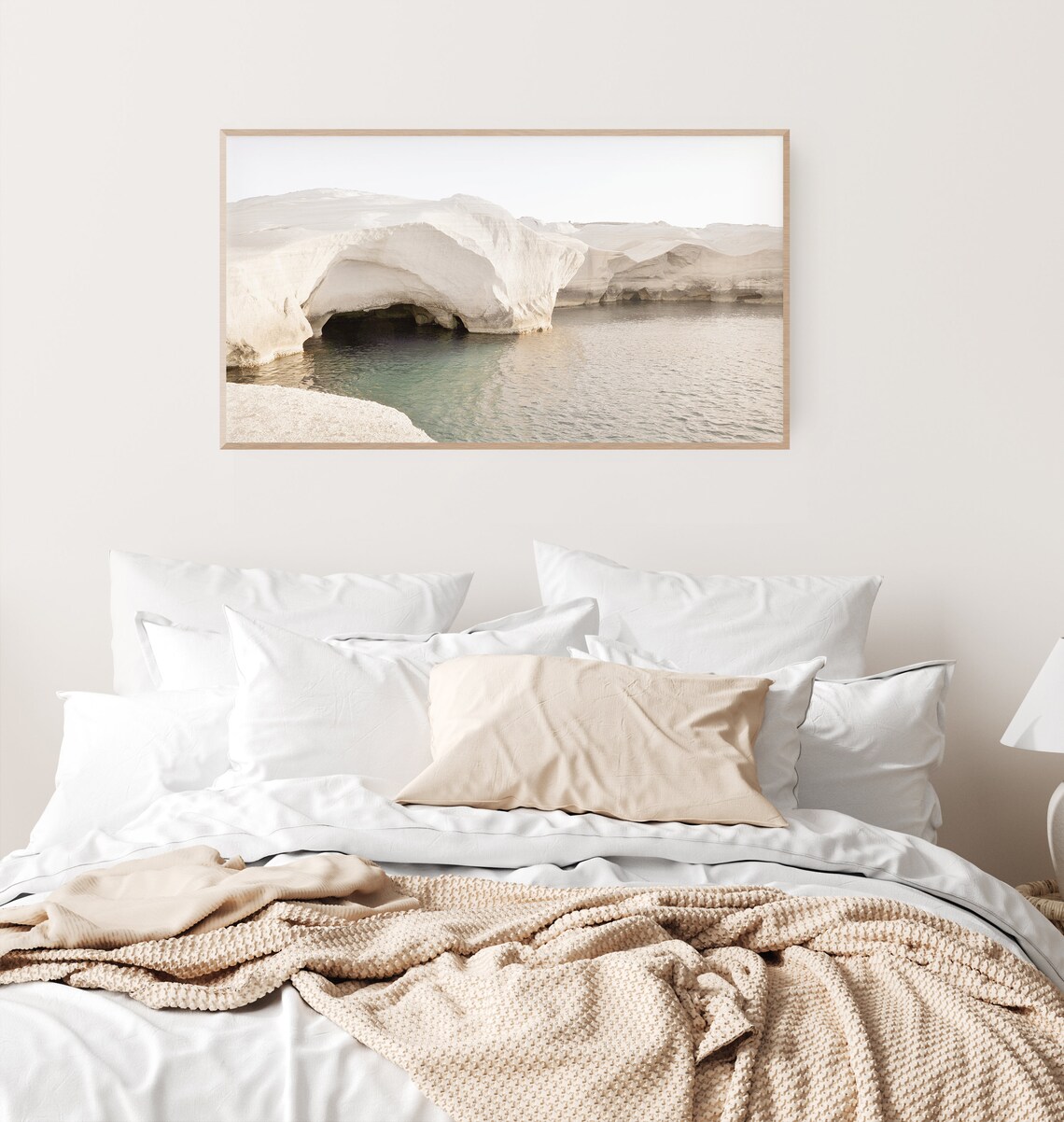 Greece Beach Neutral Minimalist Art Print - Image 3