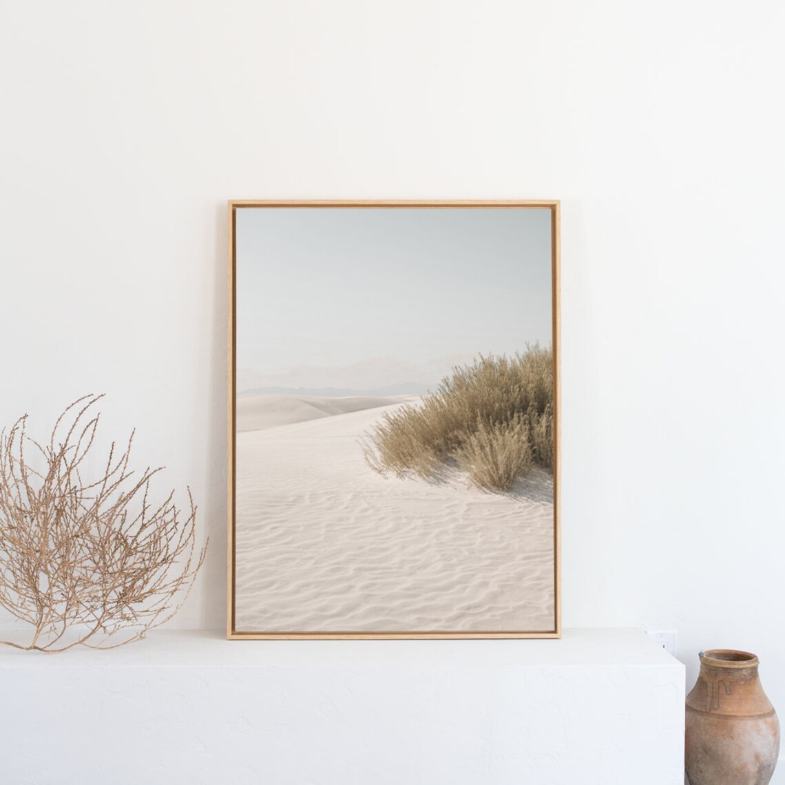 White Desert Print Neutral Wall Art Moroccan Print Desert Print Print Art - Image 3