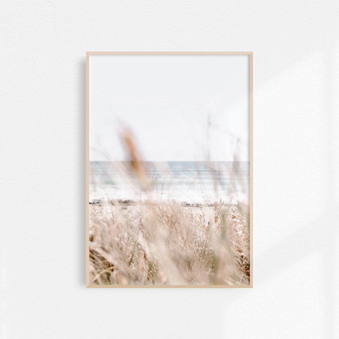 Beach Grass Print, Boho Coastal Wall Art