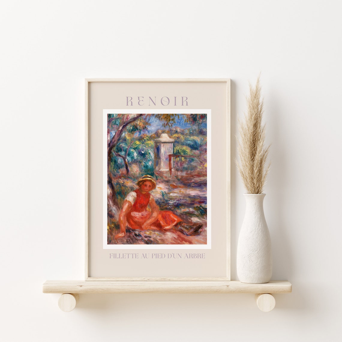 Renoir Poster August Renoir Print Renoir Wall Art Renoir Picture Renoir Monet Print Vintage Renoir Art Fillette Au Pied Dun Arbre - Image 2