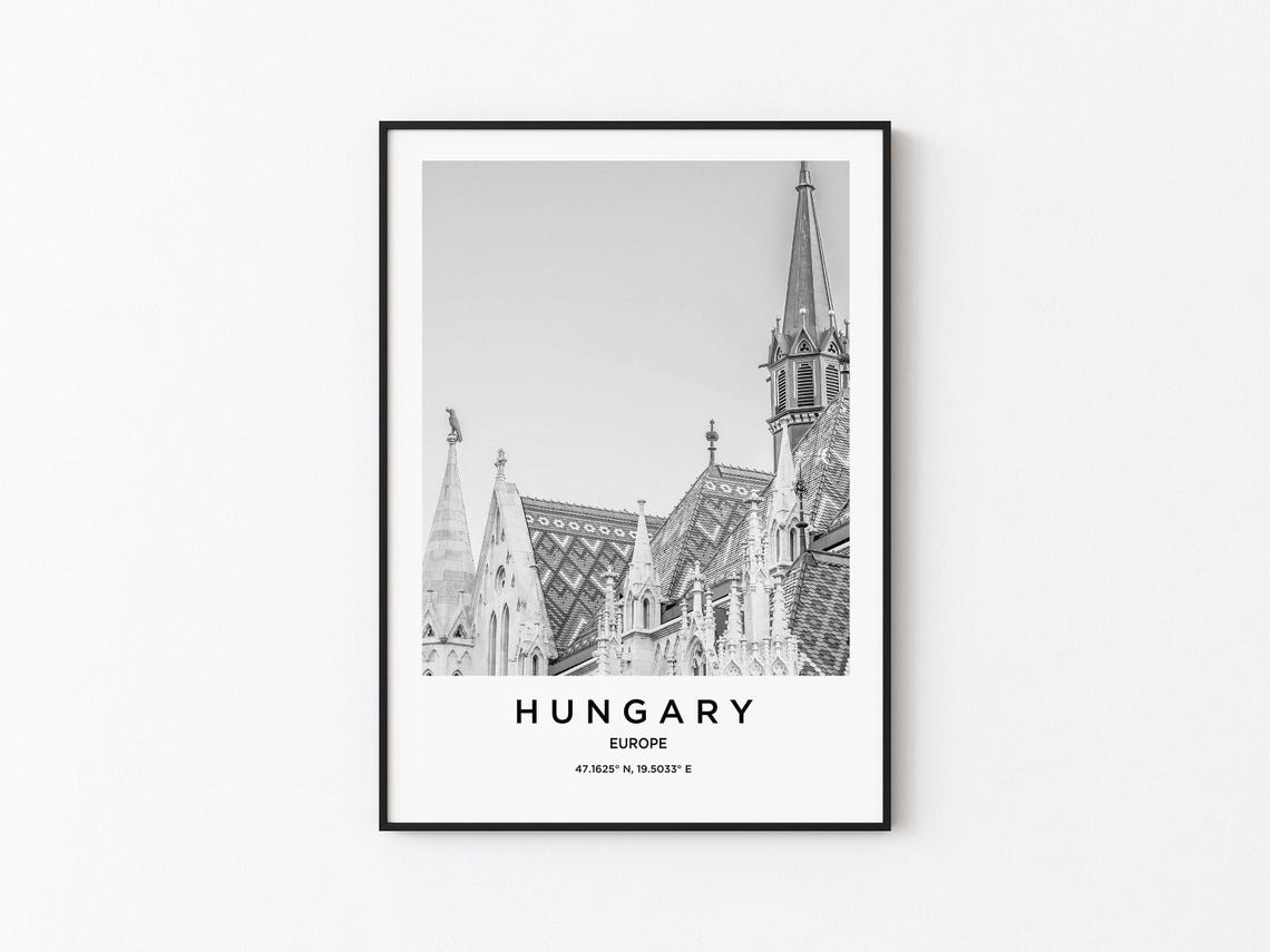 Hungary Travel Poster, Travel Print