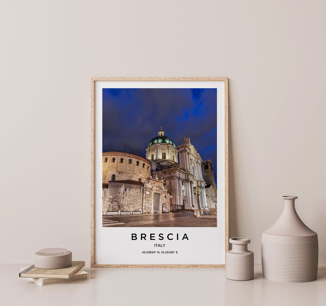 Brescia Art Brescia Print Brescia Poster Brescia Art Brescia Photo Brescia Map Brescia Painting Brescia Travel - Image 2
