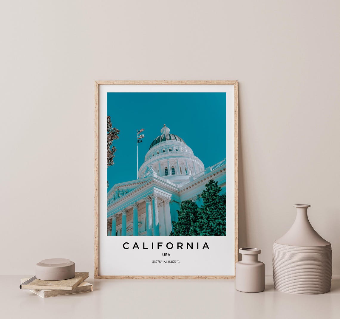 California Art California Print California Poster California Art California Photo California Map California Painting California Travel - Image 2