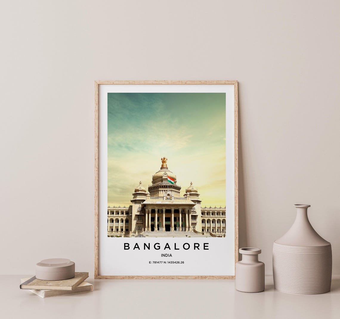 Bangalore India Historic Vidhana Soudha Palace Landmark Poster - Image 2