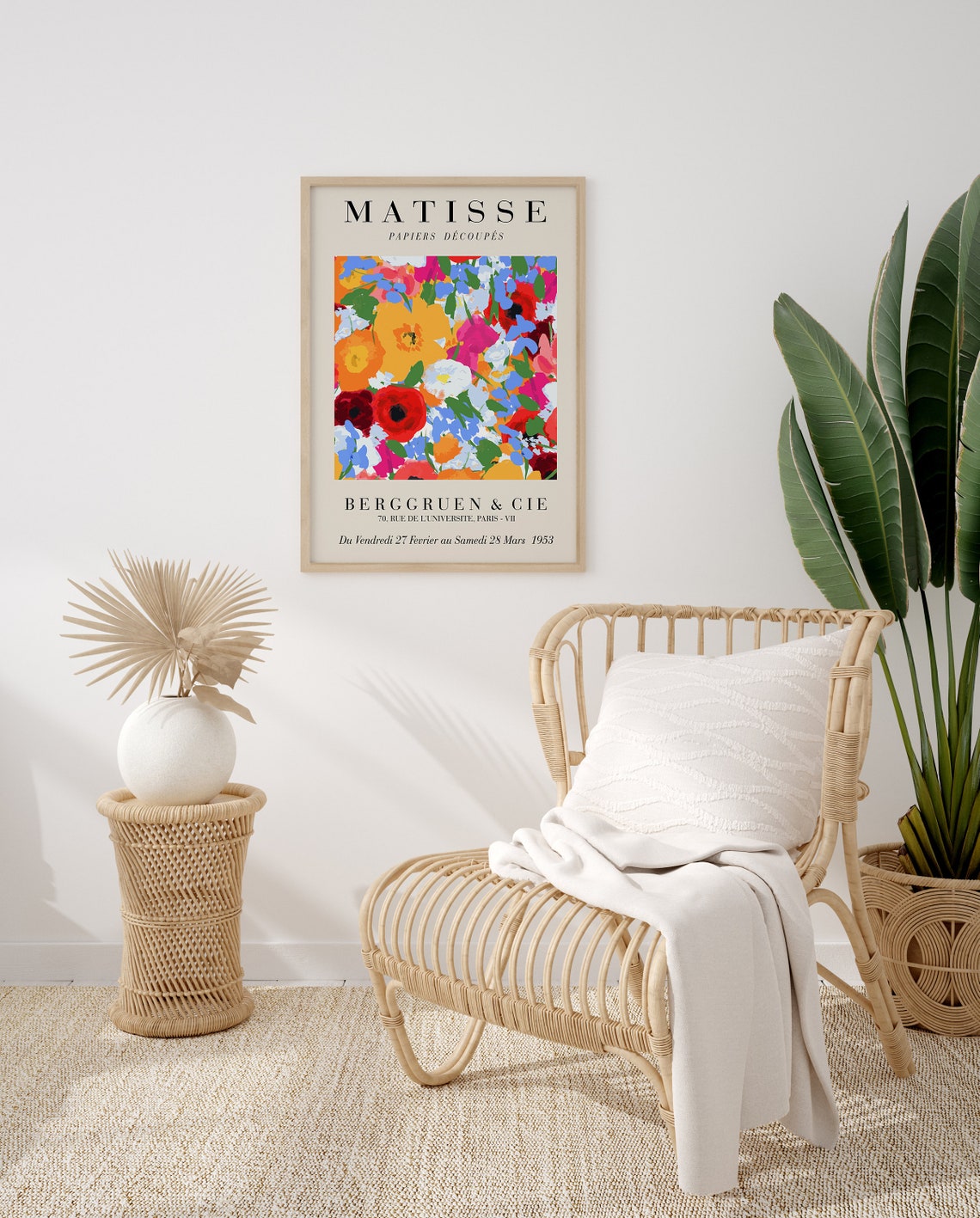 Matisse Multicolor Wildflower Meadow Papiers Decoupes Art Poster - Image 2