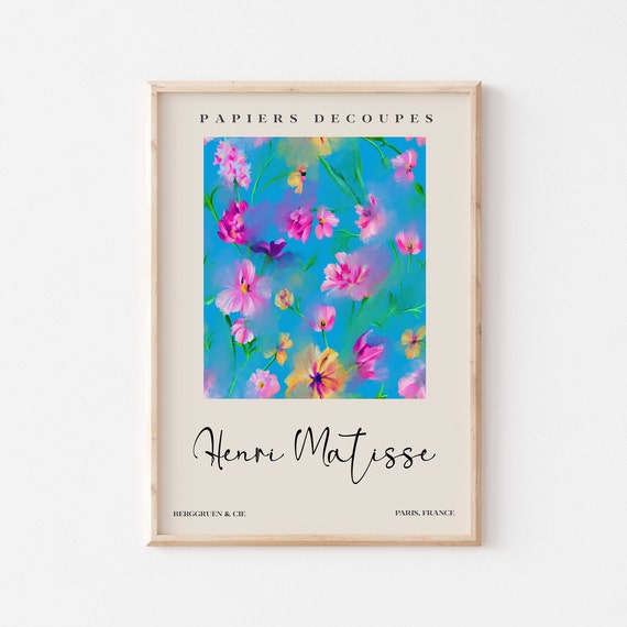 Flower Market Prints Matisse Flower Poster Matisse Cut Out Matisse Print Matisse Plant Flower A2 A3 A4 A5
