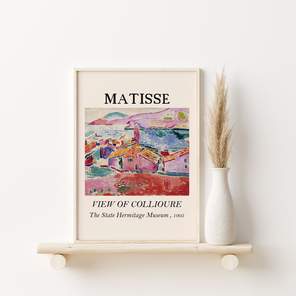 Henri Matisse View of Collioure 1905 Fauvist Harbor Art Poster - Image 2