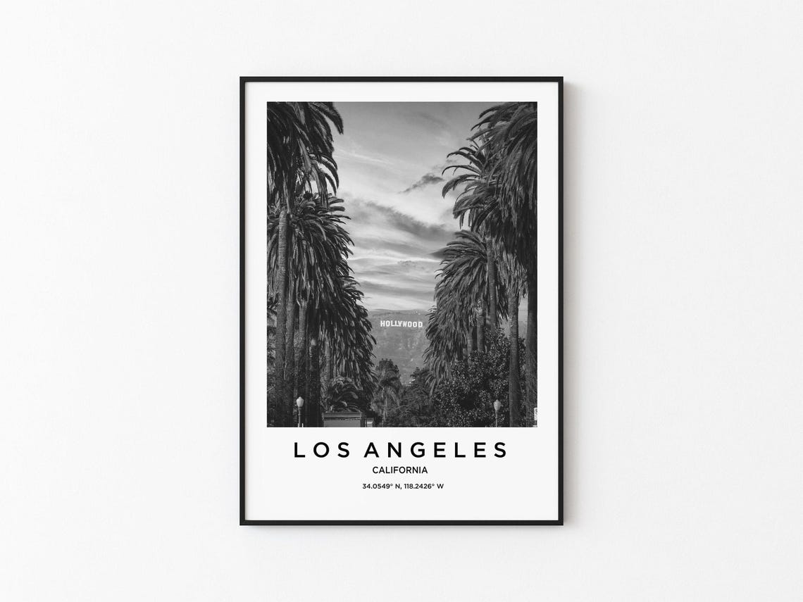 Los Angeles Art Los Angeles Print Los Angeles Poster Los Angeles Art Los Angeles Photo Los Angeles Map Los Angeles Painting
