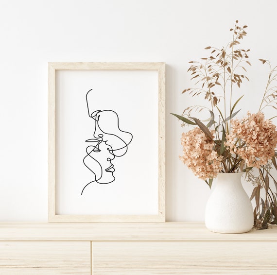 Boho Art Print Body Face Line Art Bohemian Poster Living Room Decor Abstract Shapes Gallery Wall A5 A4 A3 A2 Gift Present