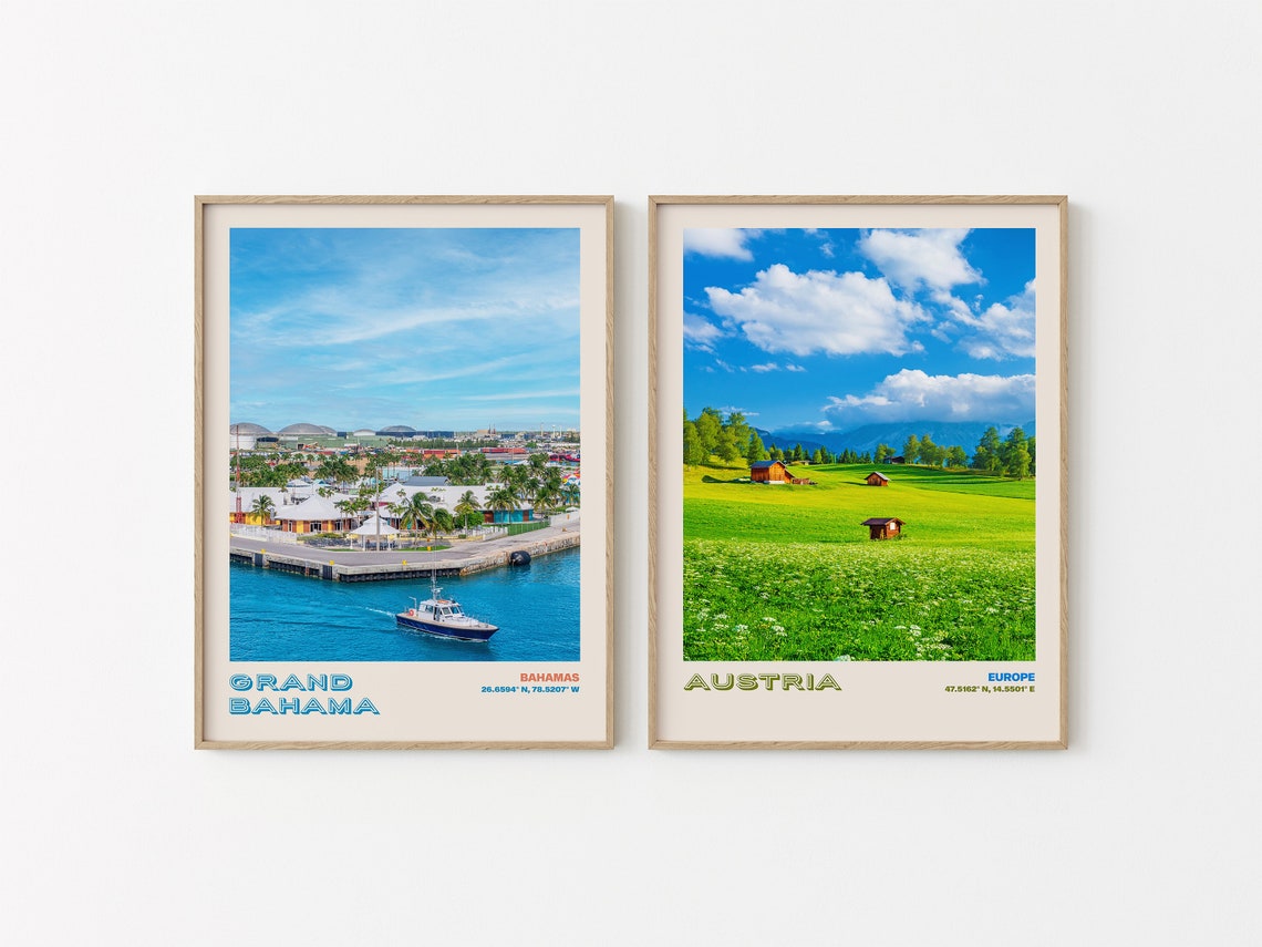 Grand Bahamas Travel Poster Bahamas Print Bahamas Photo Print Bahamas Wall Decor Bahamas Travel Art Bahamas Picture Bahamas 1 - Image 3