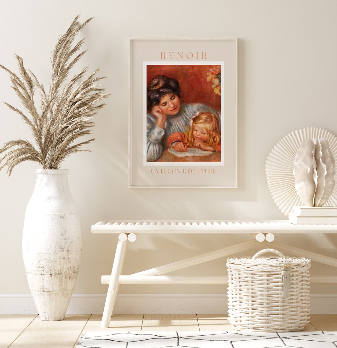 Renoir The Writing Lesson Mother And Child Reading Impressionist Poster - Image 2