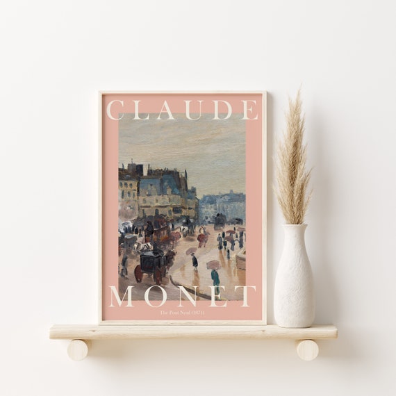 Monet Poster Claude Monet Print Monet Wall Art Monet Picture Modern Monet Print Vintage Monet Art The Pont Neuf
