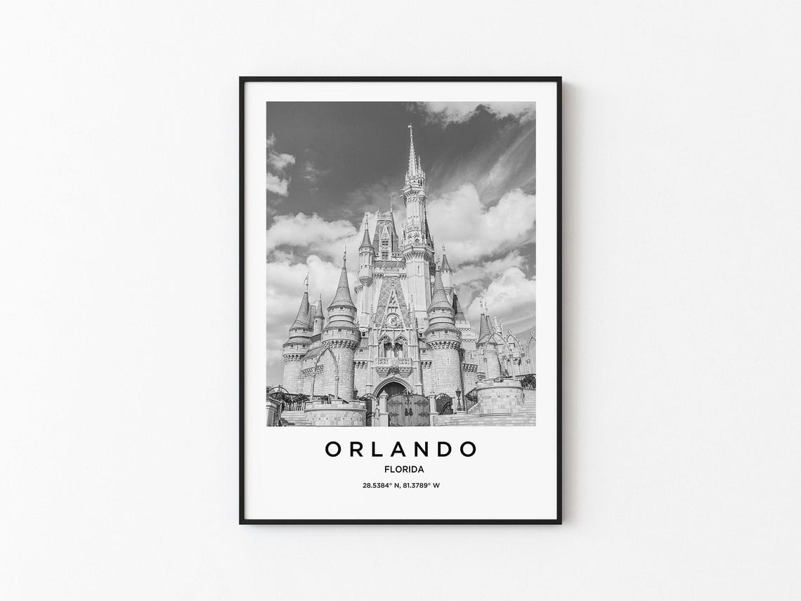 Orlando Art Orlando Print Orlando Poster Orlando Art Orlando Photo Orlando Map Orlando Painting Orlando Travel
