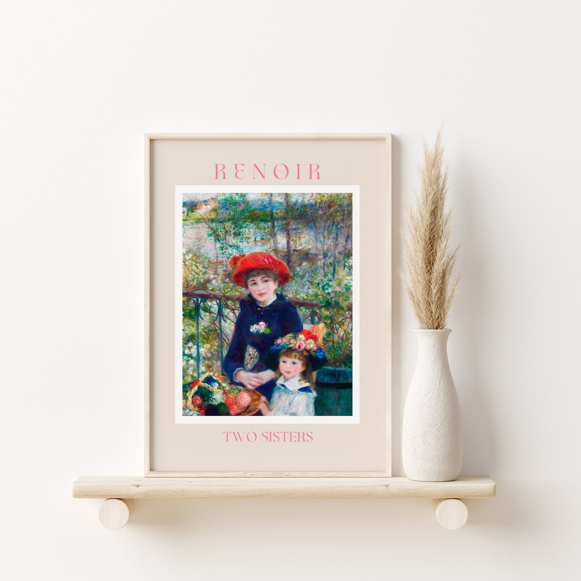 Auguste Renoir Two Sisters on the Terrace Garden Portrait Poster - Image 2