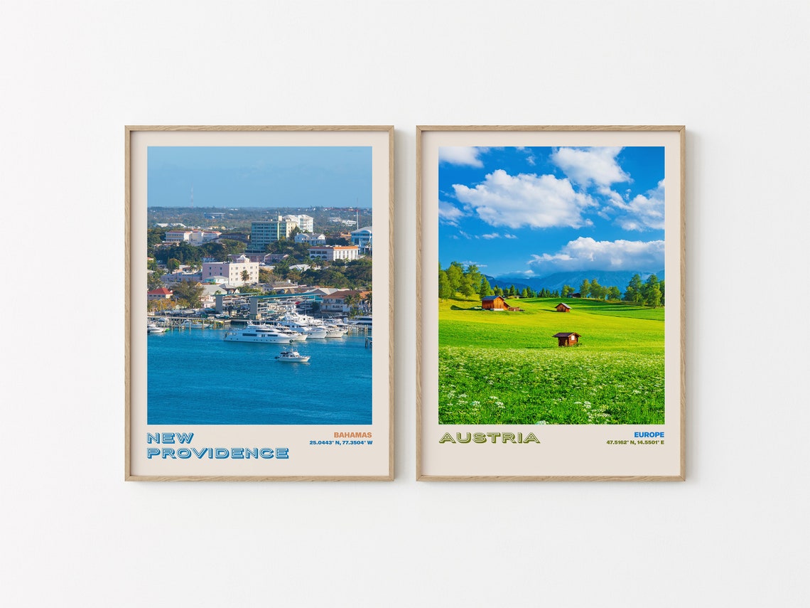 New Providence Bahamas Marina Yachts Harbor Scenic View Poster - Image 2
