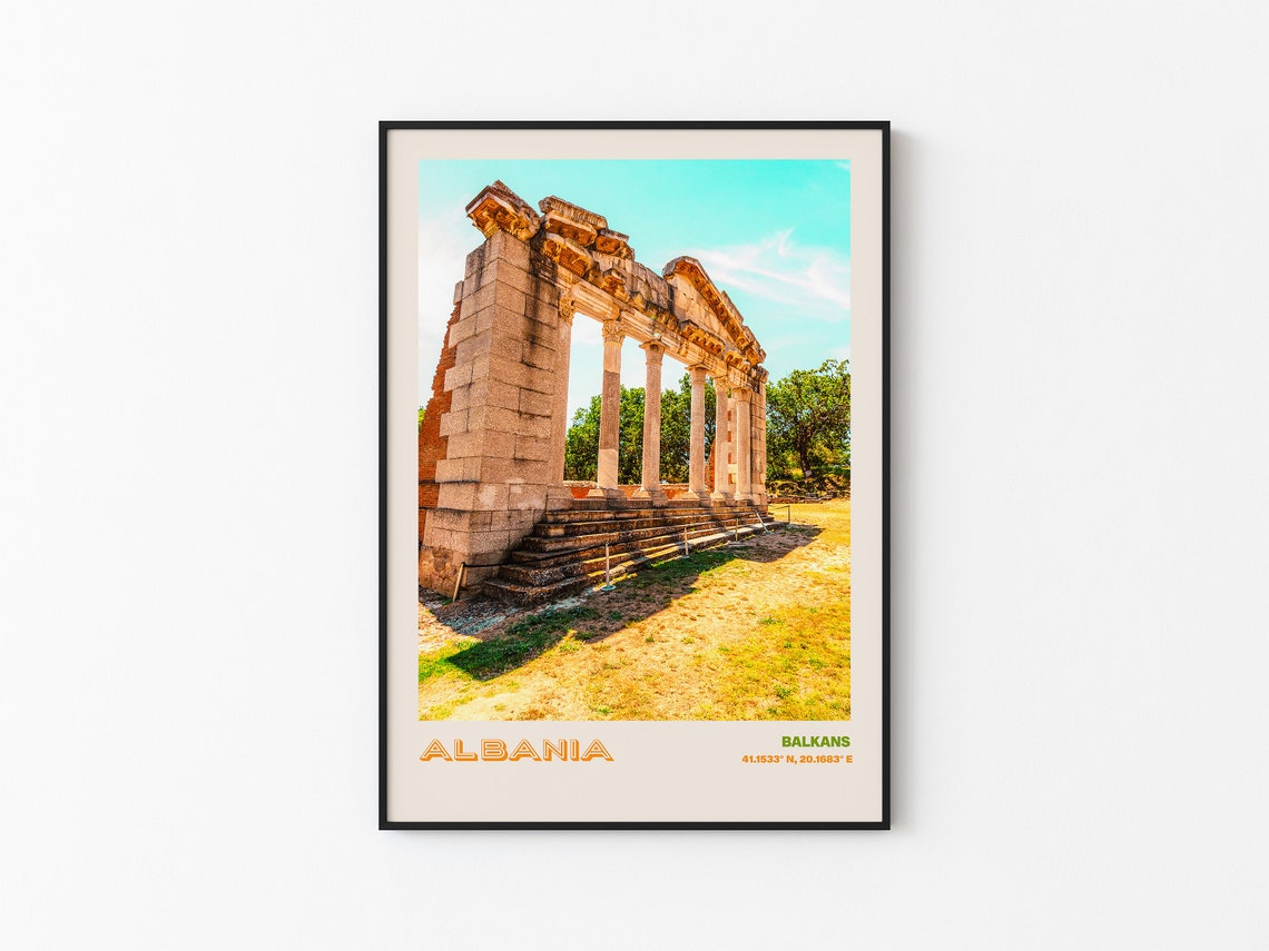 Albania Travel Poster Albania Print Albania Photo Print Albania Wall Decor Albania Travel Art Albania Albania Picture Albania 9 - Image 3
