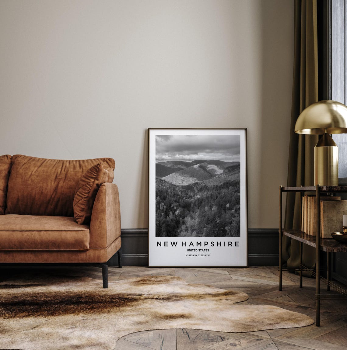 New Hampshire Art New Hampshire Print New Hampshire Poster New Hampshire Art New Hampshire Photo New Hampshire Map - Image 3