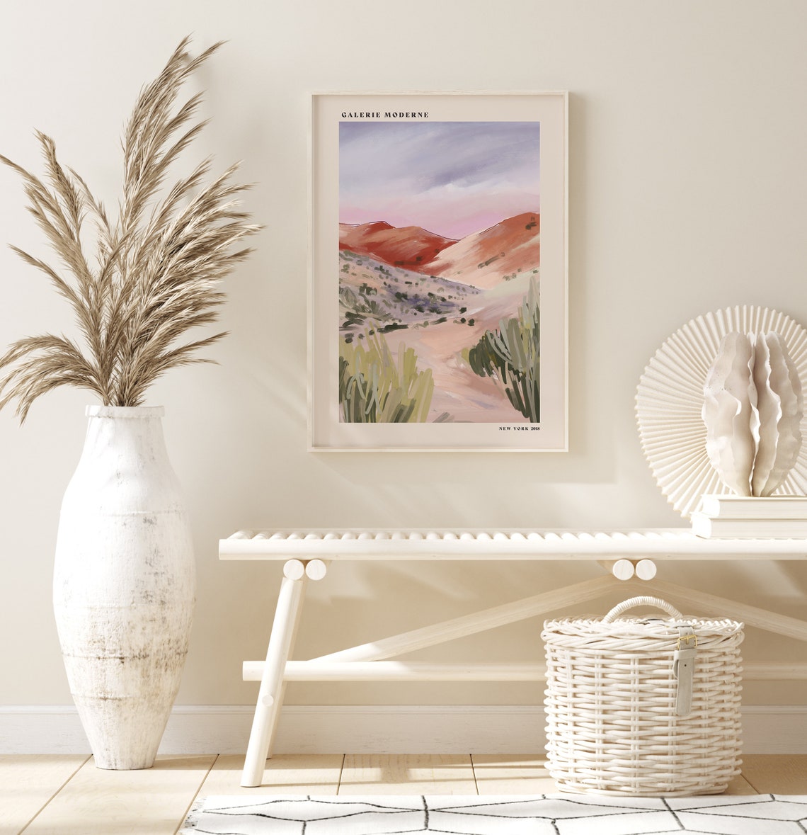 Desert Mountain Sunset Terracotta Galerie Moderne Art Poster 2018 - Image 3