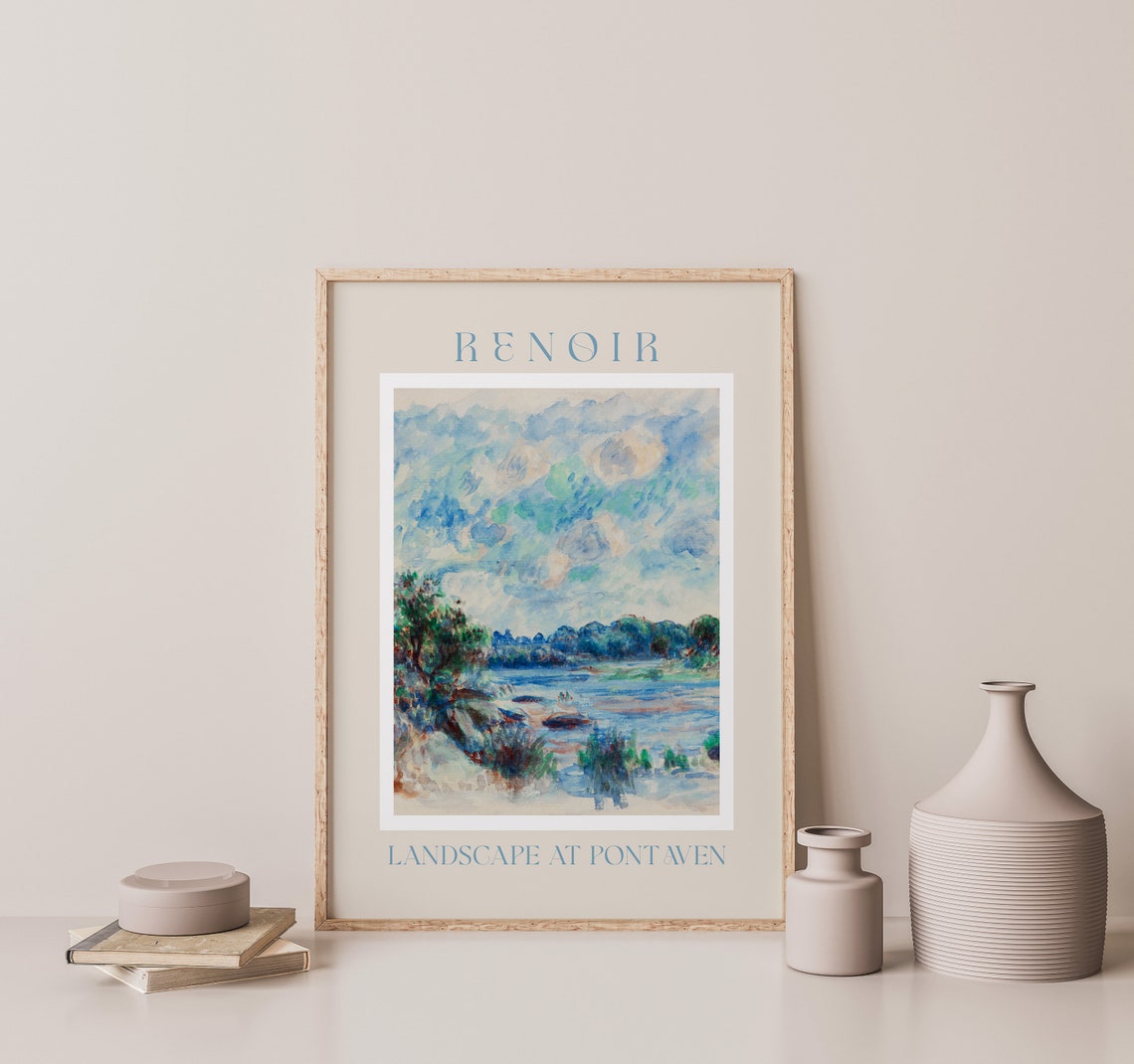 Renoir Poster August Renoir Print Renoir Wall Art Renoir Picture Renoir Monet Print Vintage Renoir Art Renoir Landscape At Pont Aven - Image 2