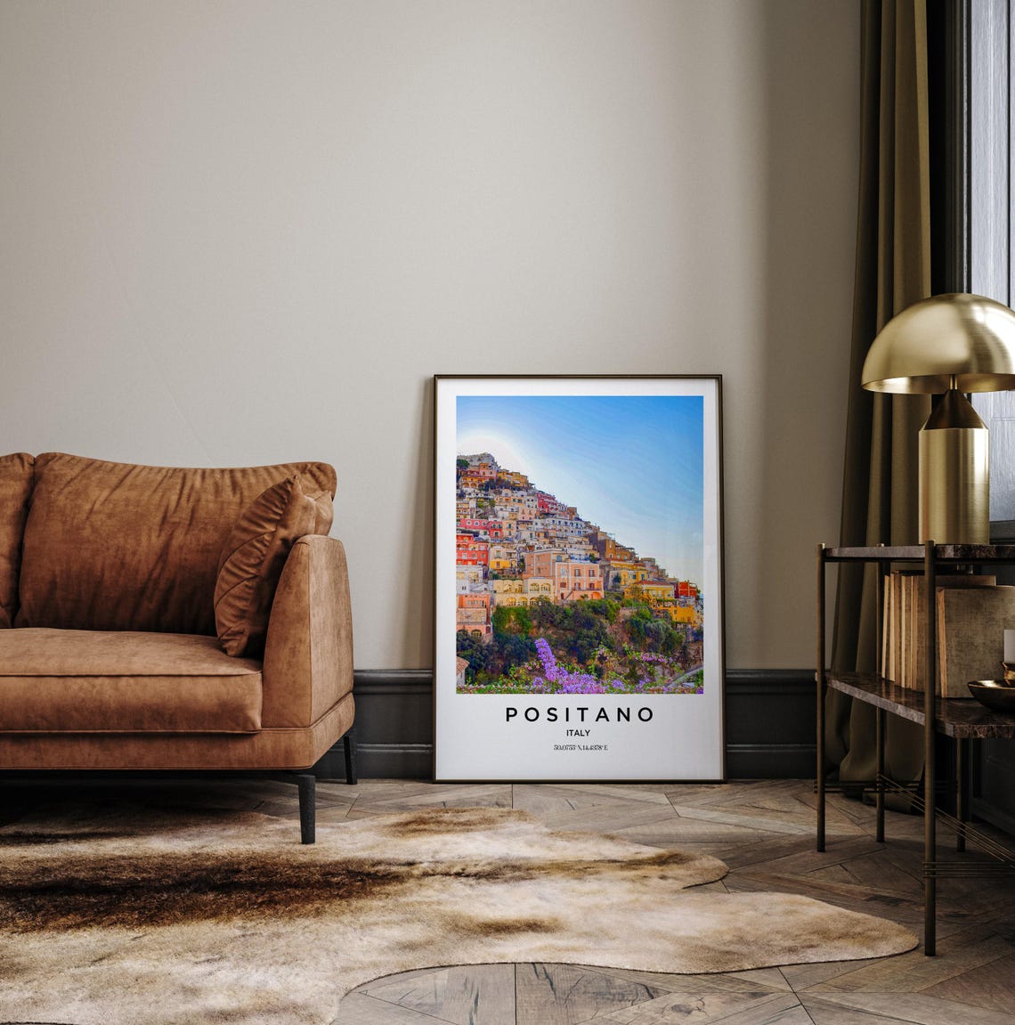 Positano Italy Amalfi Coast Colorful Cliffside Village Travel Poster - Image 3